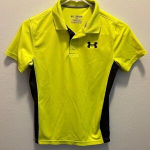 Under Armour Kids Bright Yellow/Green Polo